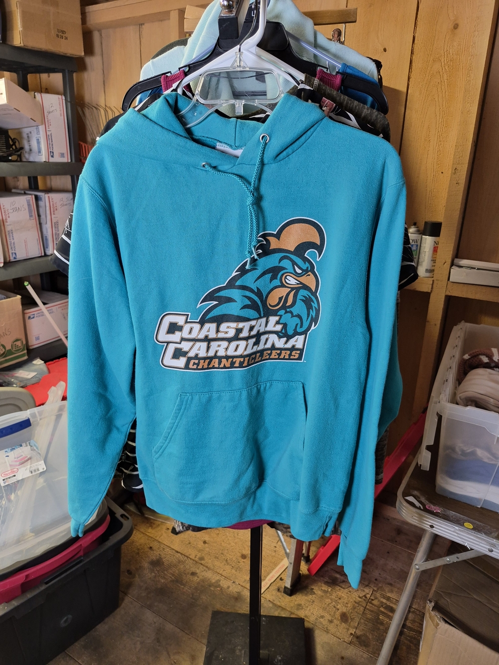 Champion Coastal Carolina Teal Pullover Hoodie Bin 56